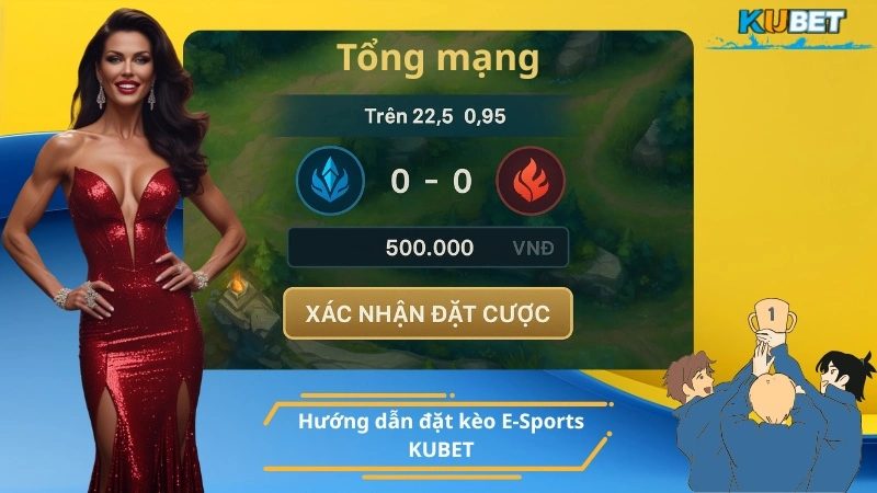 Hướng dẫn đặt kèo E-Sports KUBET