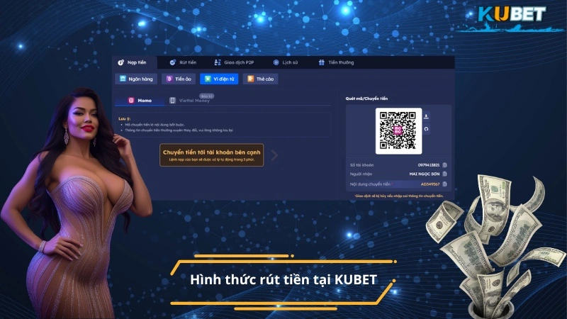 Hình thức rút tiền tại KUBET