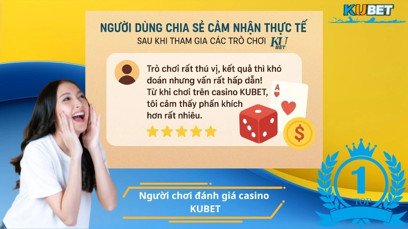 Người chơi đánh giá casino KUBET